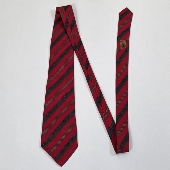 Gucci Silk Tie Multicolor Logo Floral Print Party Italy Designer W 3.75 L 57.25" - Picture 4 of 16